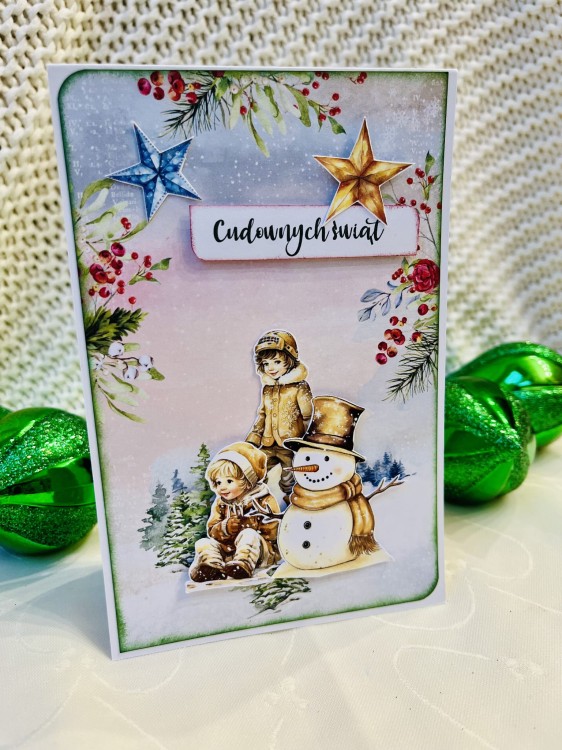 Kartka nr 3 "Cudownych Świąt"